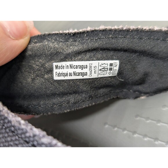 Size 15 Crocs Santa Cruz Canvas Flip Flop Thong Black Grey Slip On Men Sandals main image 9